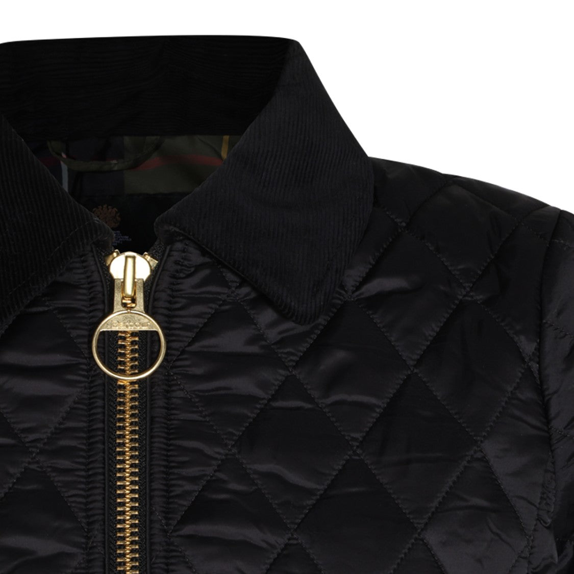 Barbour Quilted Corduroy-Collar Down Jacket