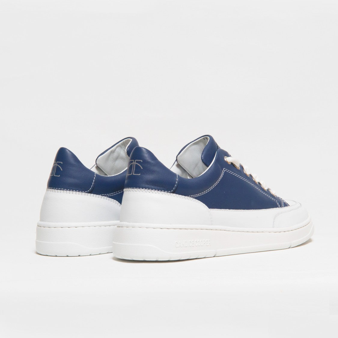 Candice Cooper Blue And White Nappa Sneakers