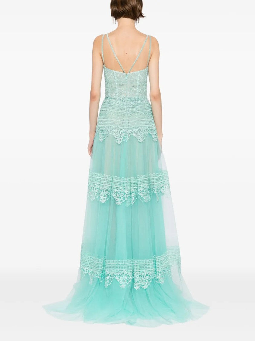 Saiid Kobeisy Lace Long Dress