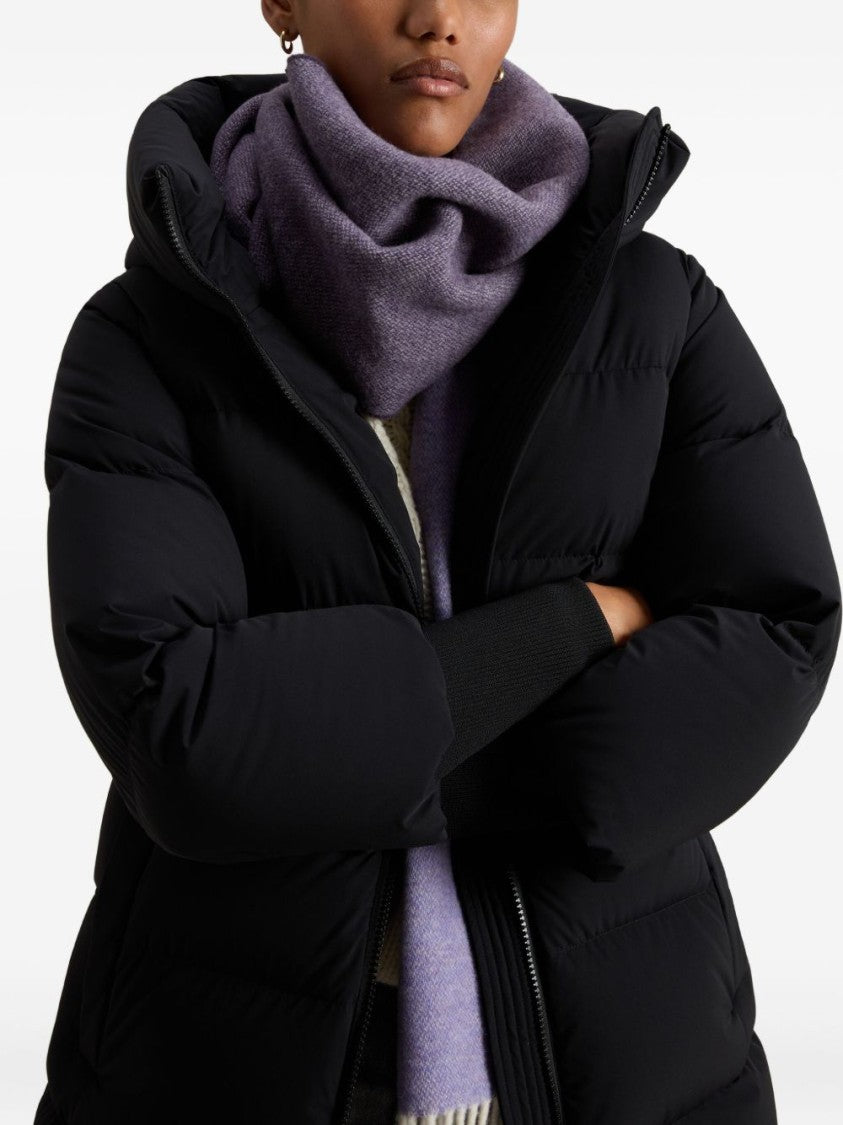 Woolrich Tailored Black Coat With Traditional Collar