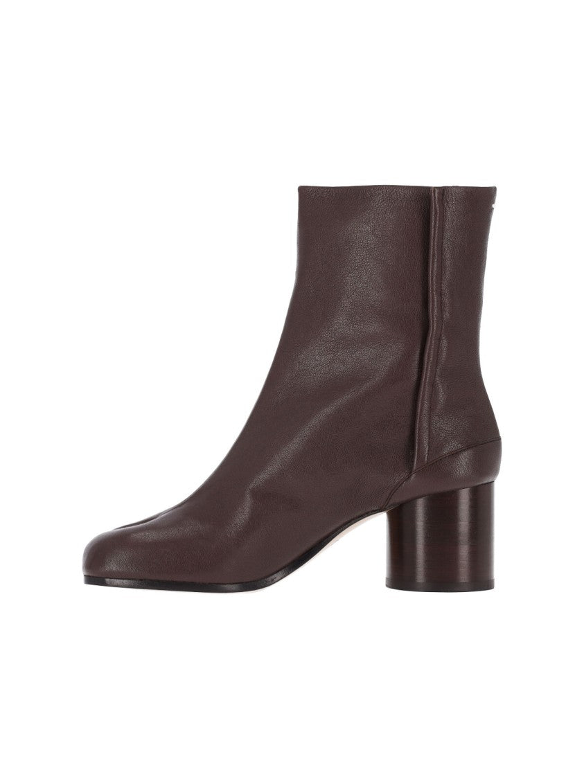 Maison Margiela Black Nappa Leather Tabi Ankle Boots