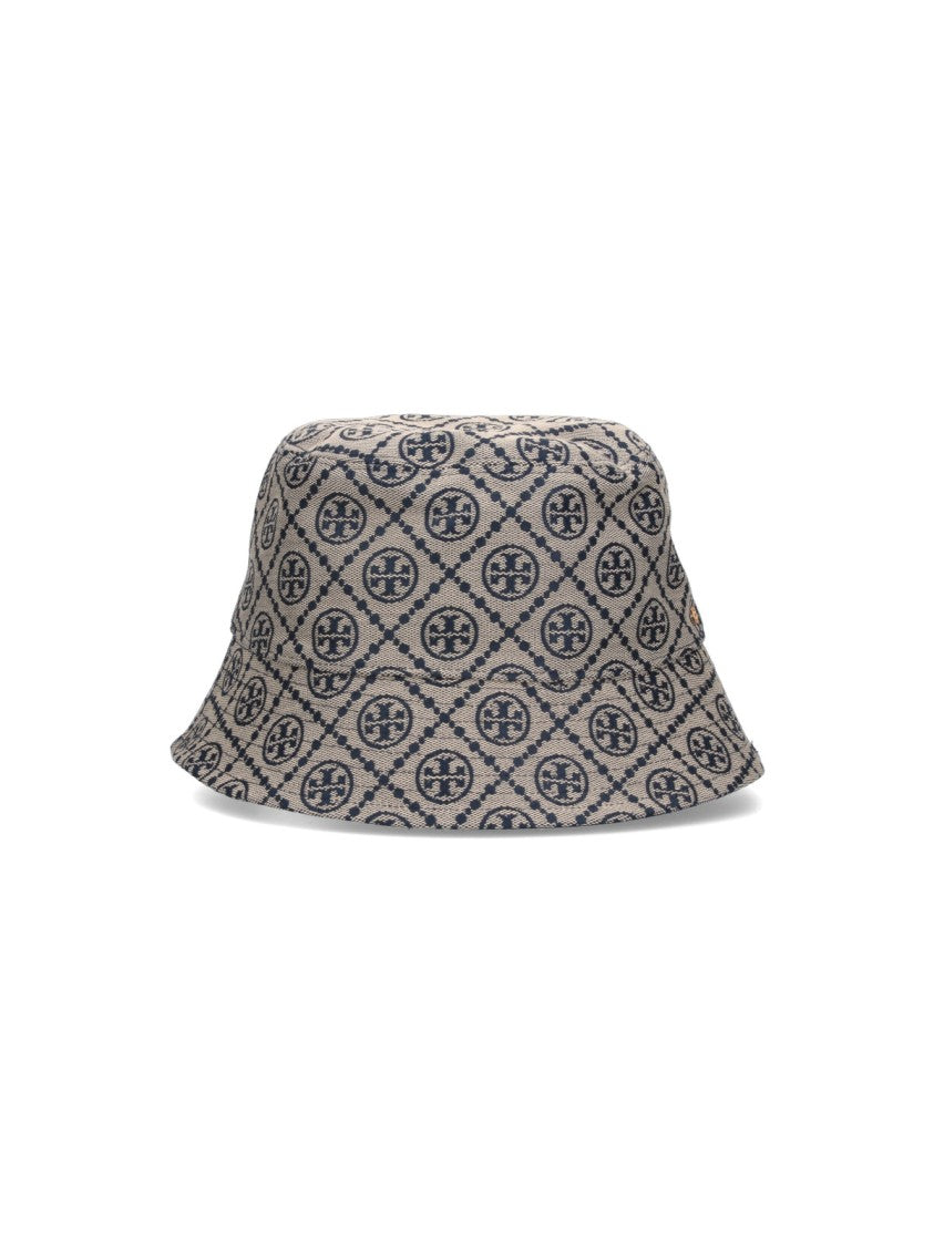 Tory Burch T Monogram' Bucket Hat – Beige