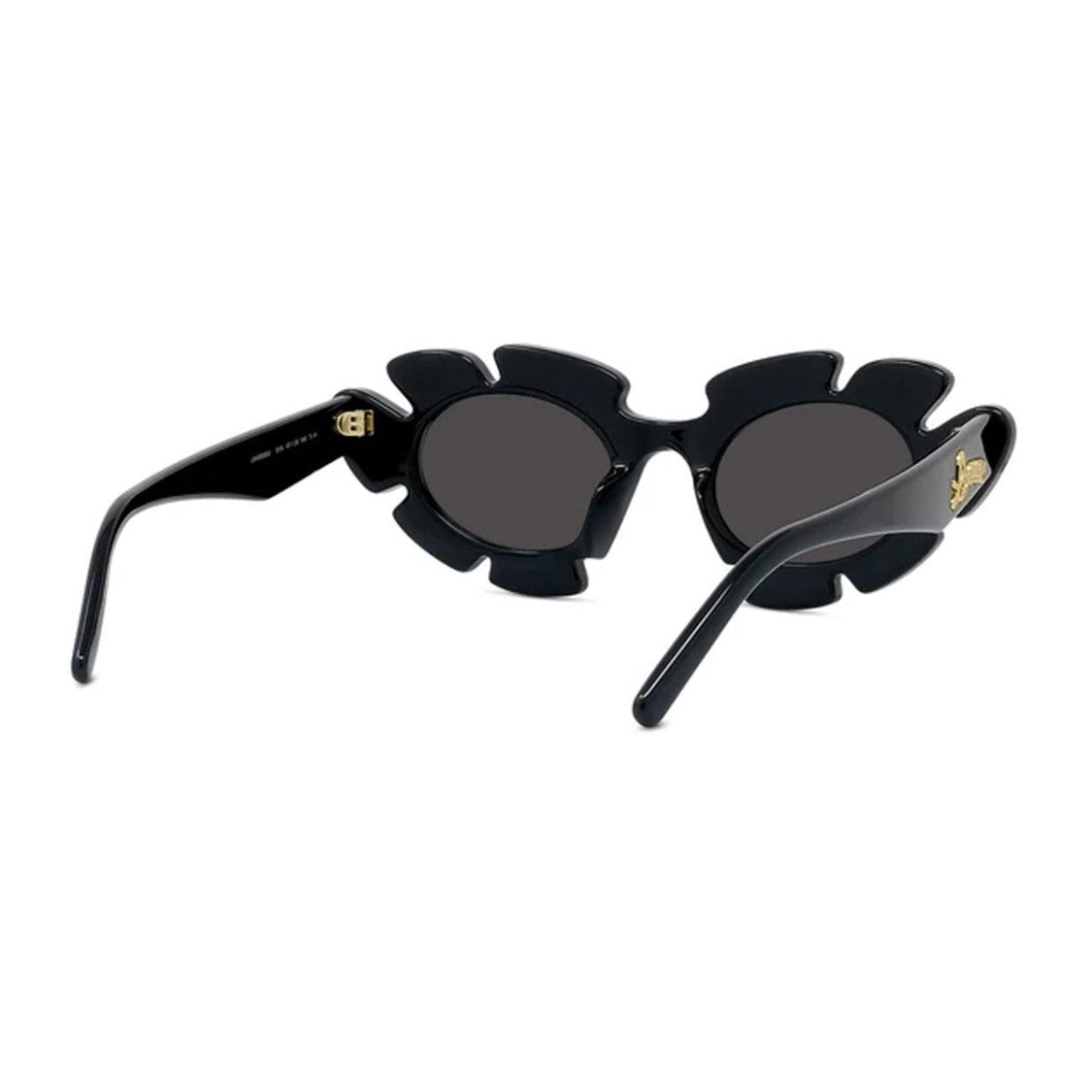 Loewe Black Lw40088u Acetate Sculptural Round Sunglasses
