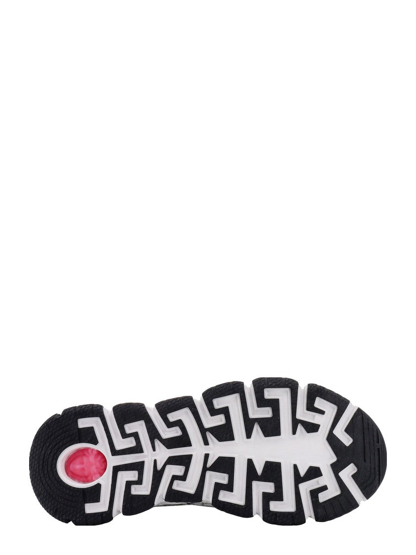 Versace Low-Top Leather And Nylon Sneakers
