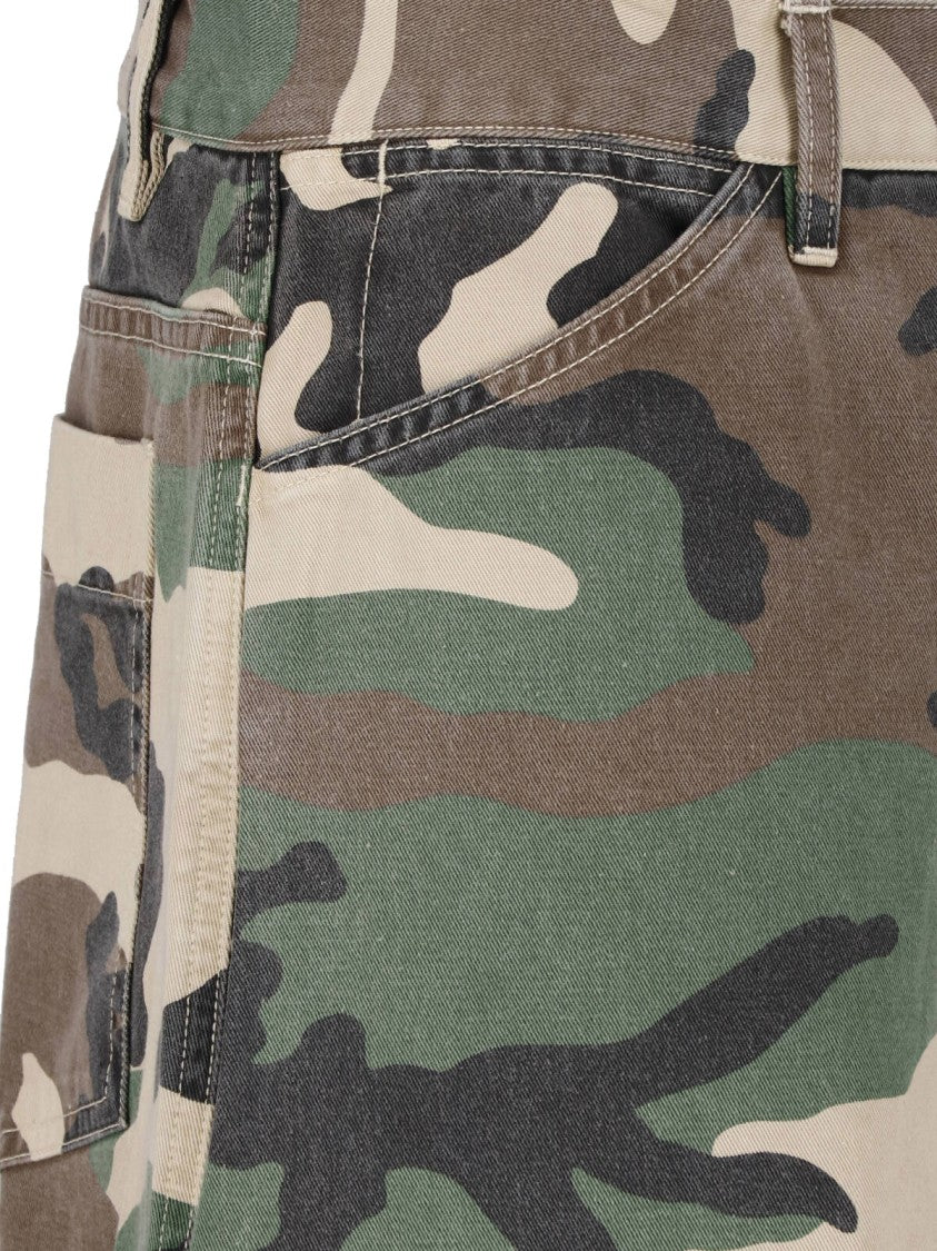 Nili Lotan Multicolor Shon Camouflage Cotton Pants