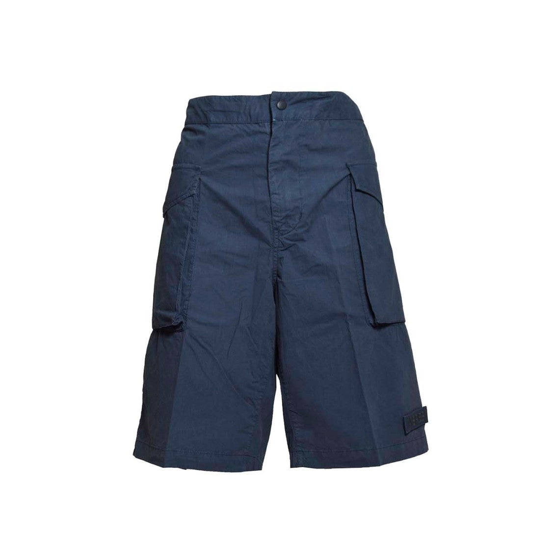 Aspesi Bermuda Lou In Navy Blue Cotton