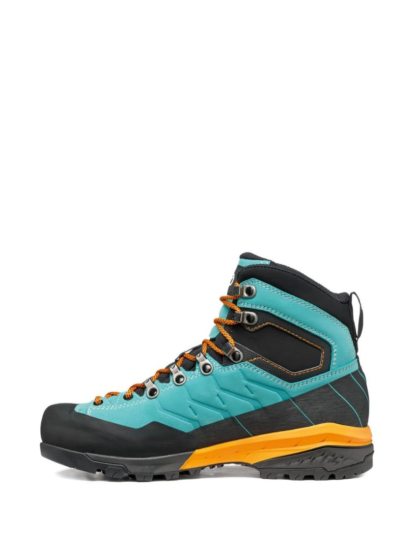 Scarpa High-Top Sneakers With Turquoise Upper