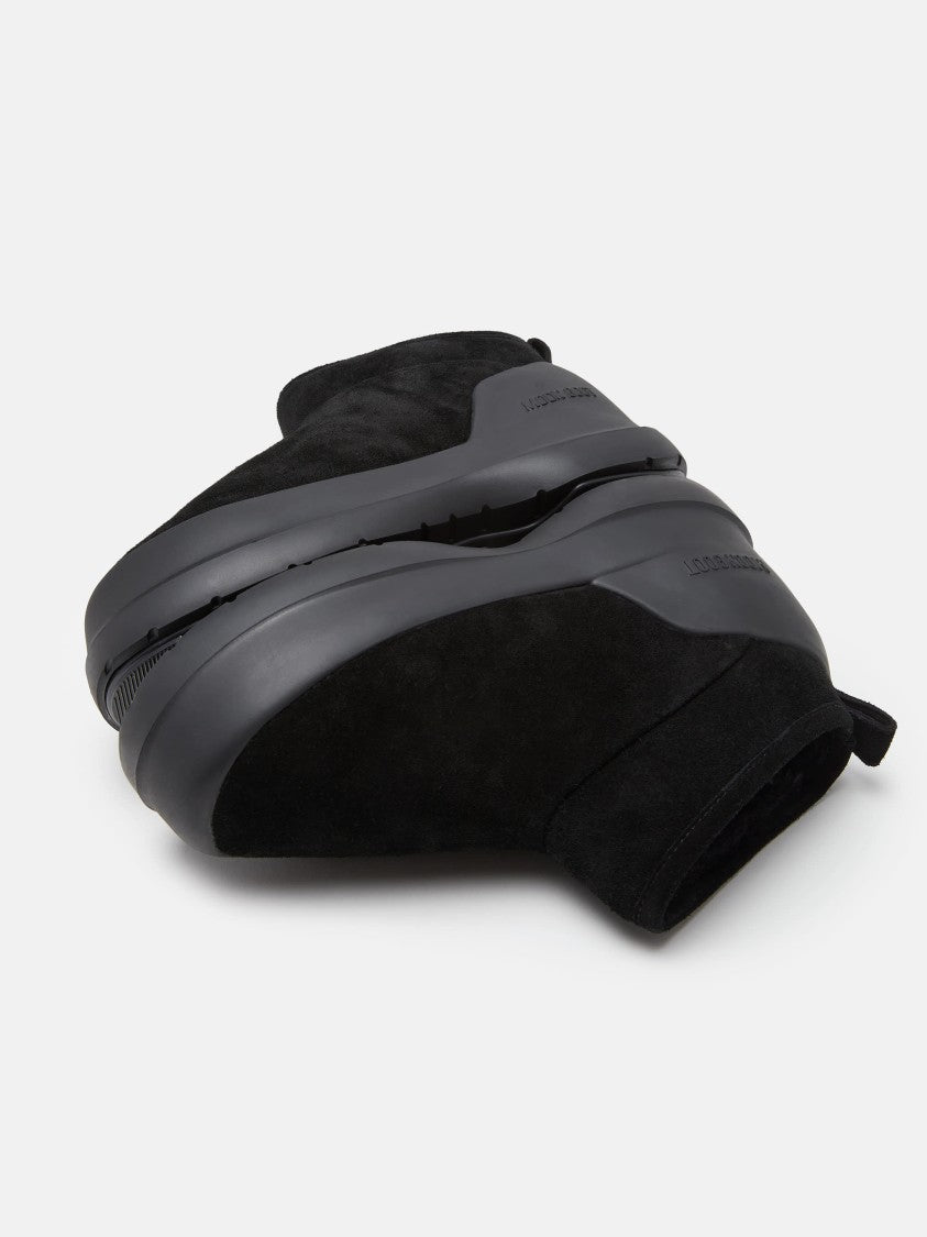 Moon Boot Luna Low Ankle Boots In Soft Suede Leather