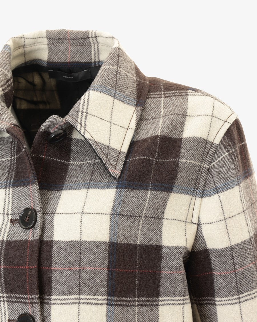 Paul Smith Cropped Wool Jacket With Cream