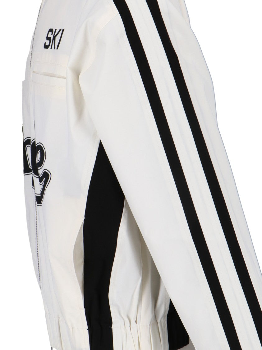 Rhude Ski Track Jacket In White