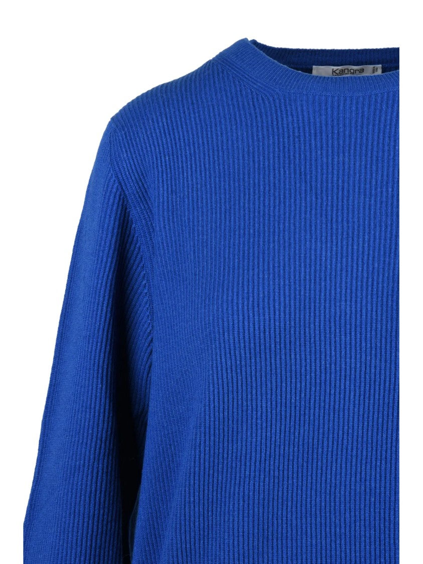 Kangra Ribbed Crewneck Sweater In Luxurious Cashmere Blend