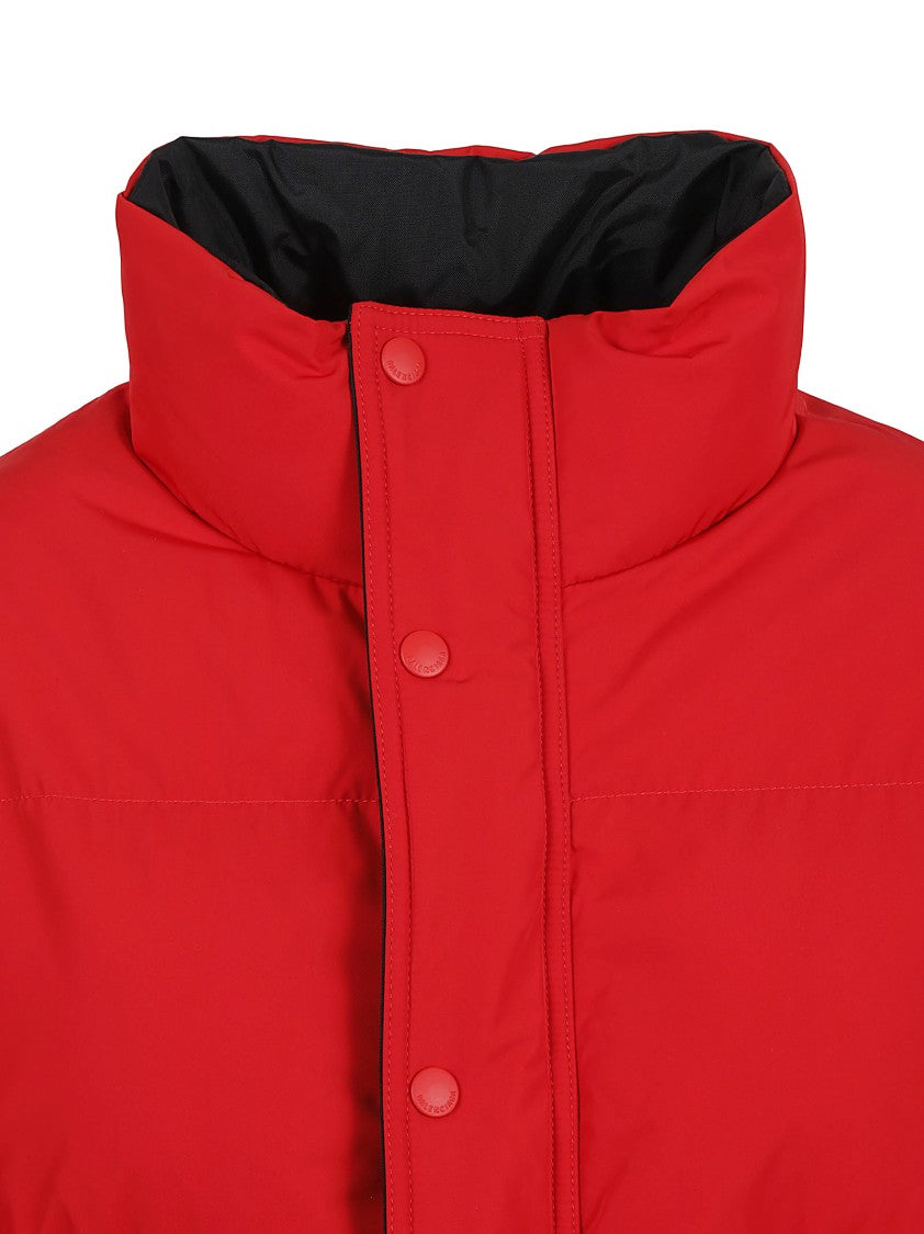 Balenciaga Boxy Red Coat With High Collar