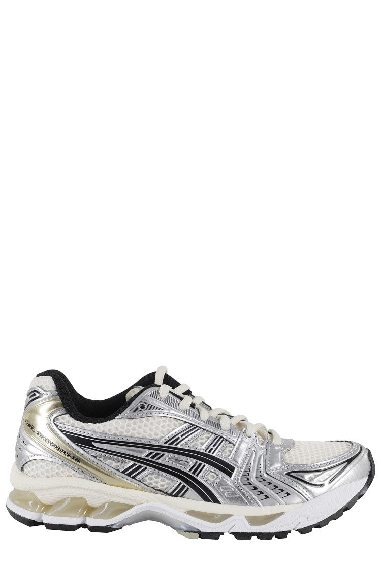 Asics Gel Kayano 14 Sneakers With Shiny Silver Accents