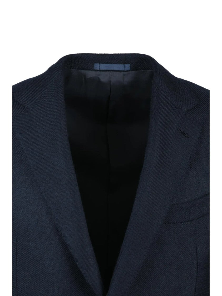 Caruso Rounded Cashmere Jacket With Button Closure And Lined Interior