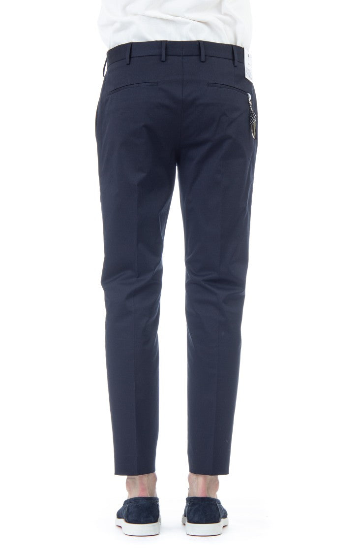 Pt Torino Comfort Fit Ten Cotton Trousers