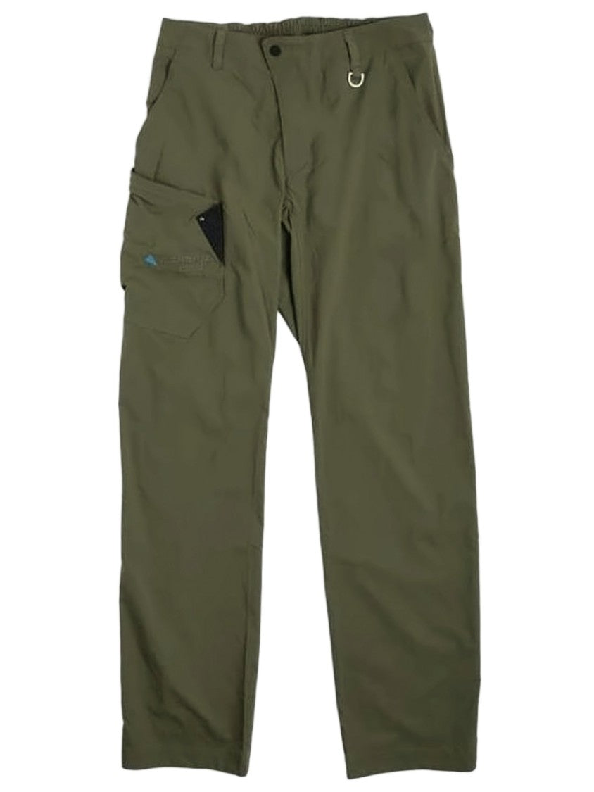 Klattermusen Straight-Cut Green Pants With Functional Elements