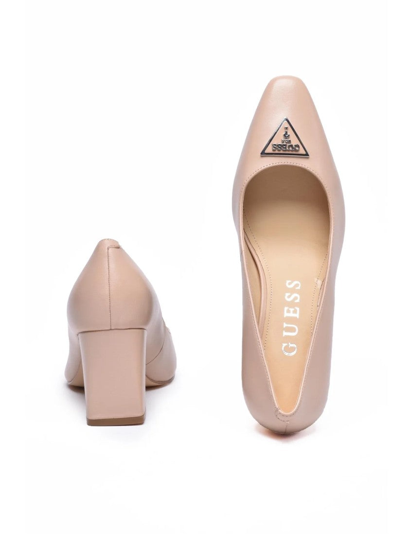 Guess Multicolor Pointed-Toe Leather Pumps