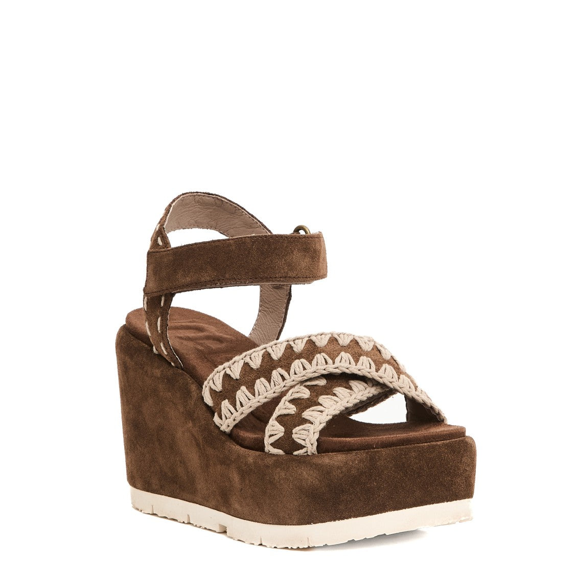 Mou Wedge Sandal With Crisscross Strap