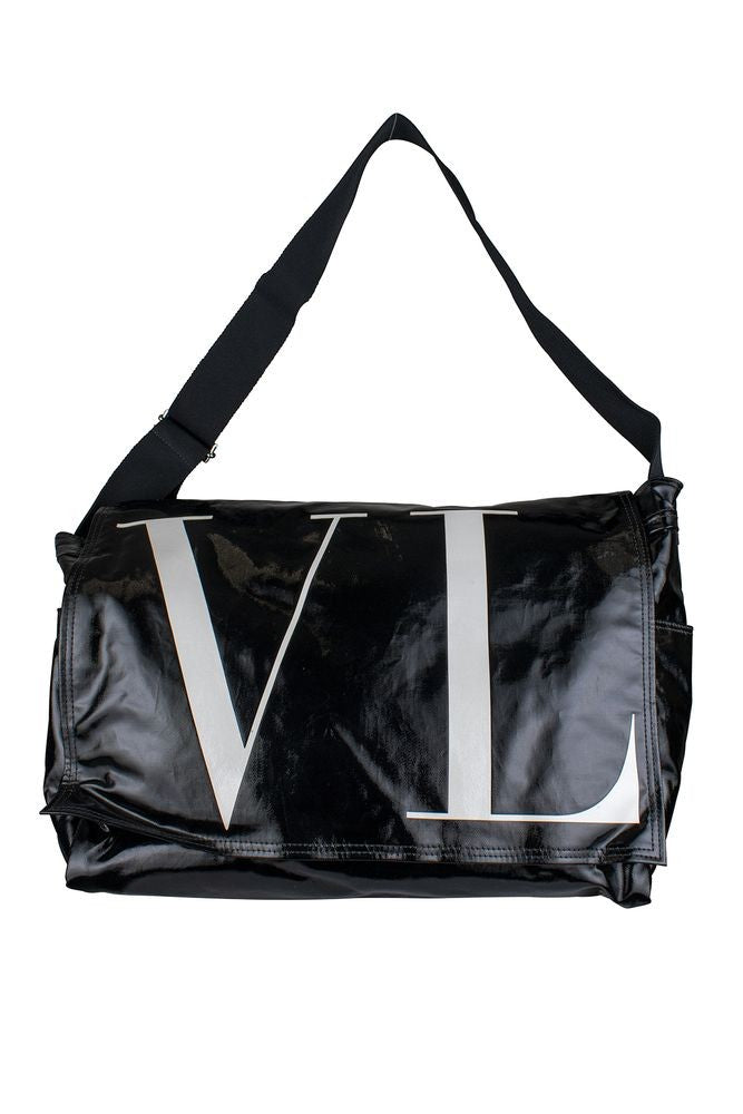 Valentino Garavani Rectangular Black Patent Leather Valentino Garavani Bag
