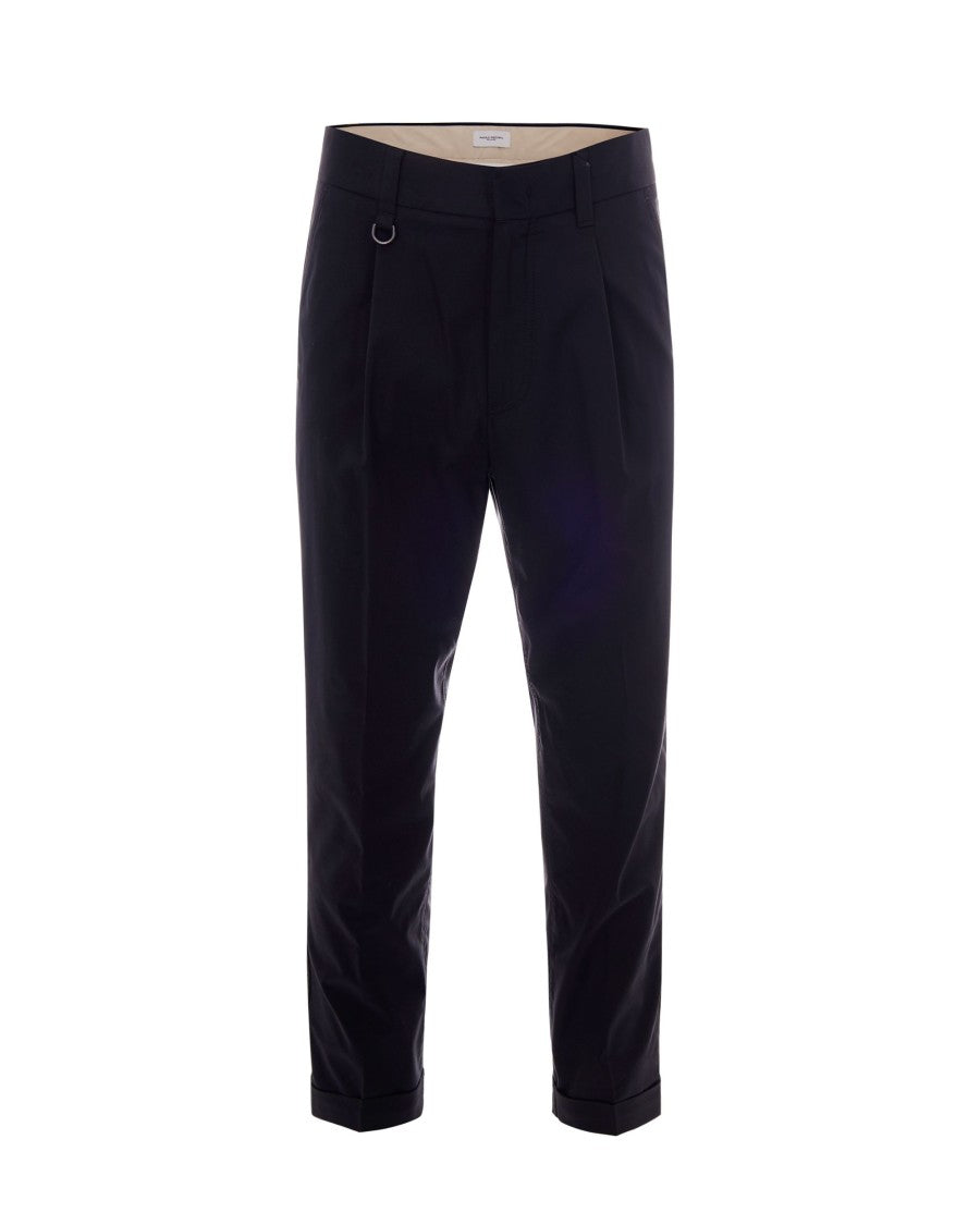 Paolo Pecora Straight-Leg Chino Pants With Cuffed Hems And Refined Accents