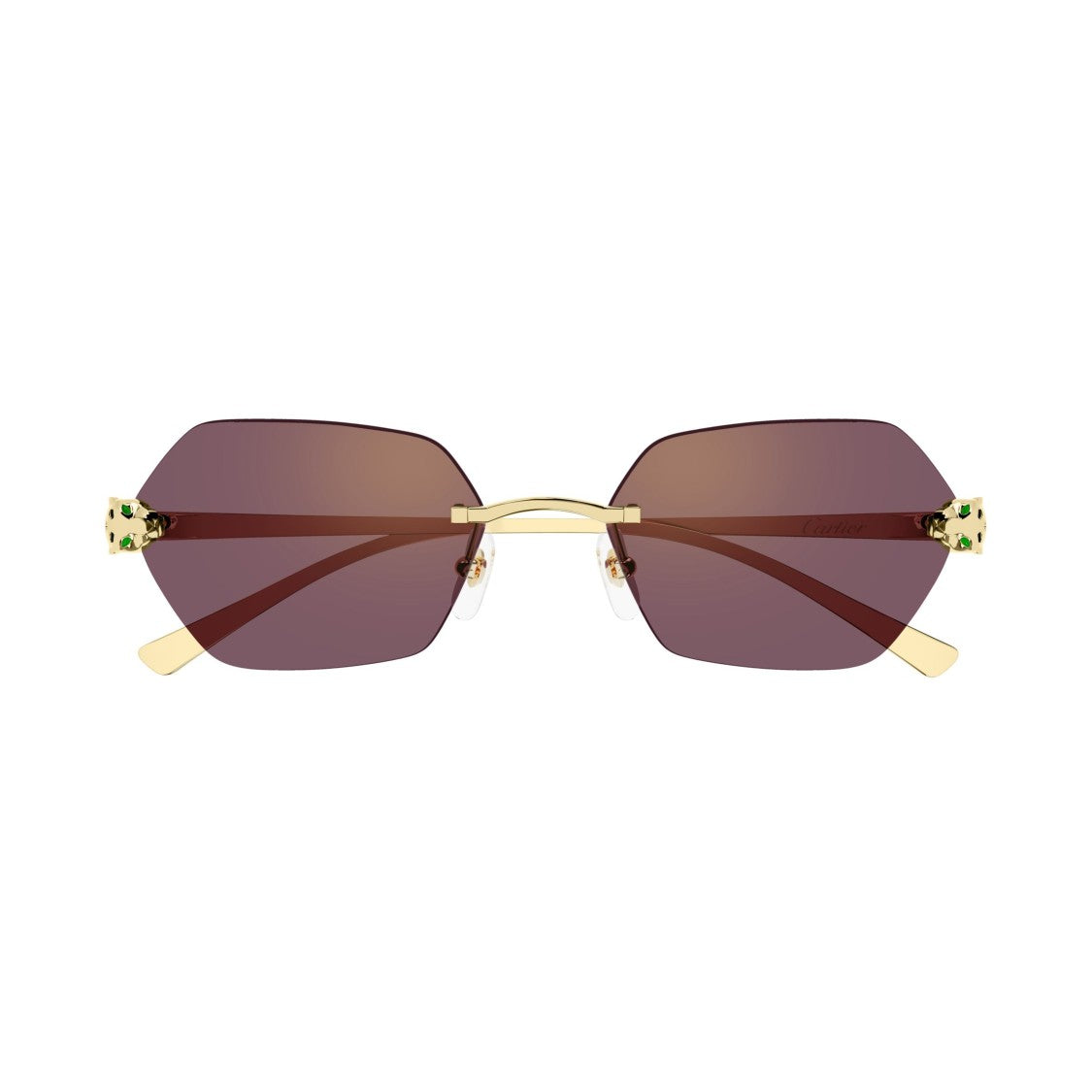 Cartier Ct0636s Rimless Hexagonal Sunglasses