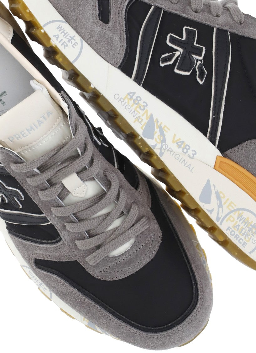 Premiata Grey Lander 7207 Lettering Sneakers