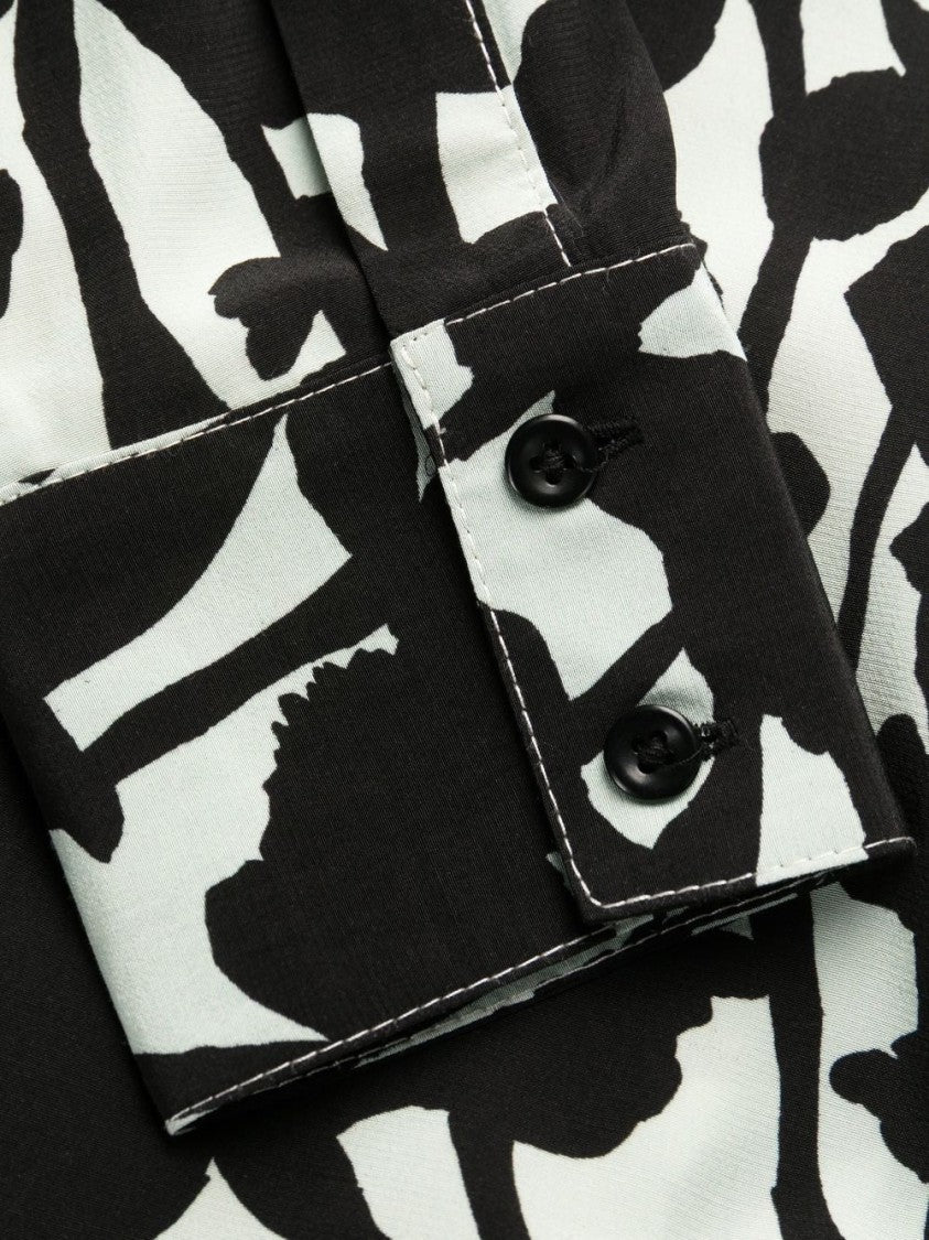 Proenza Schouler Printed Long Sleeve Shirtdress