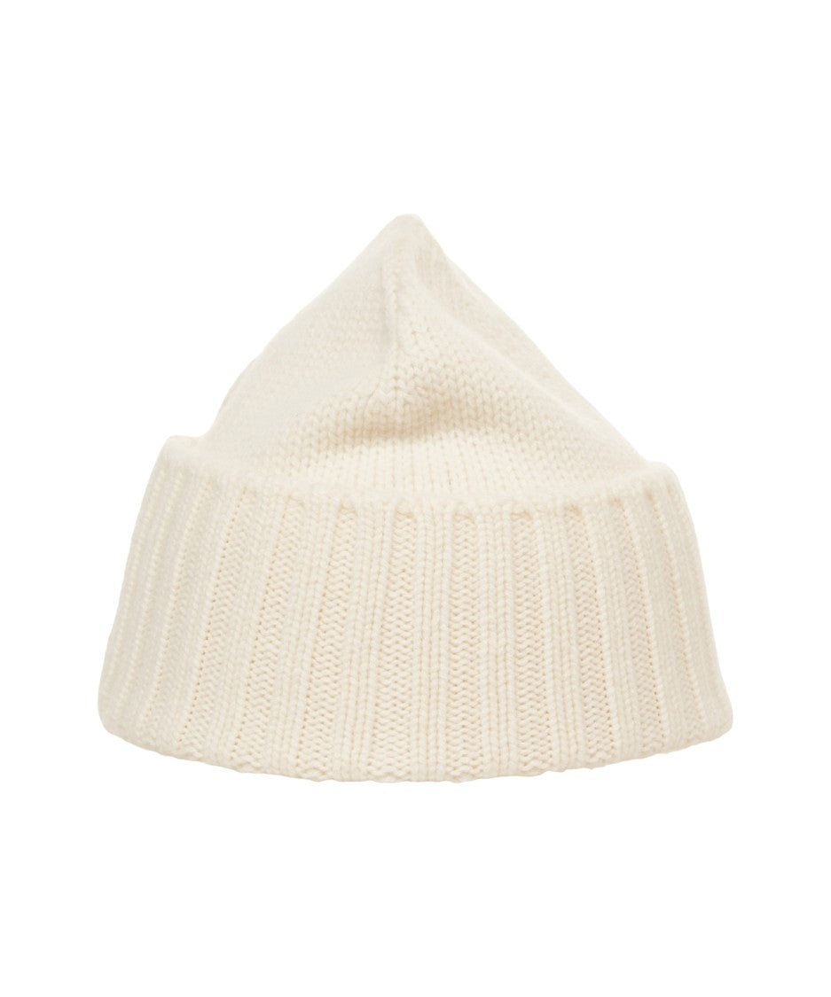 Kangra Ribbed Cashmere Beanie With Wide Folded Cuff