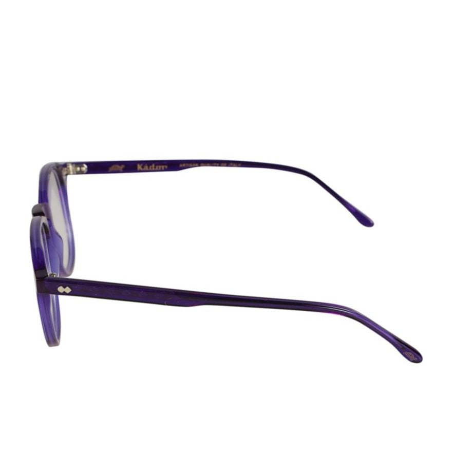 Kador Pepper Translucent Purple Acetate Eyeglasses With Rounded Square Shape