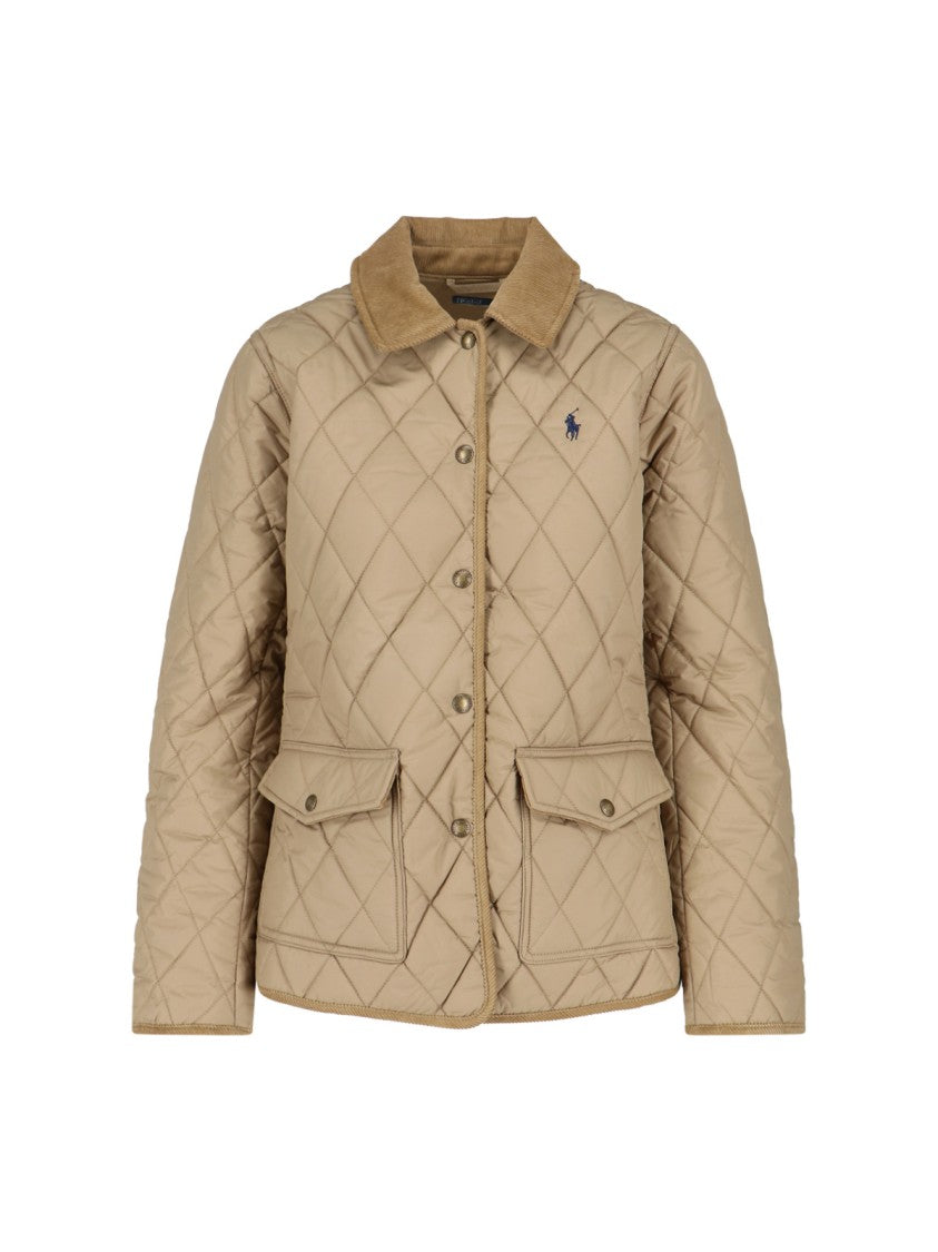 Polo Ralph Lauren Structured Green Jacket With Polished Finish