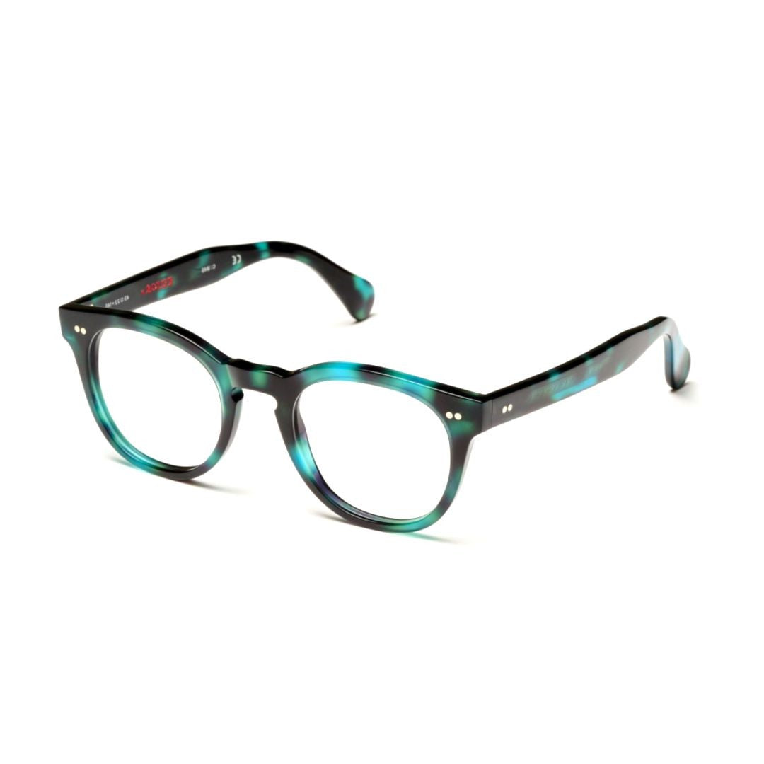Kador Tuxon-K Marbled Teal And Black Rounded Sunglasses