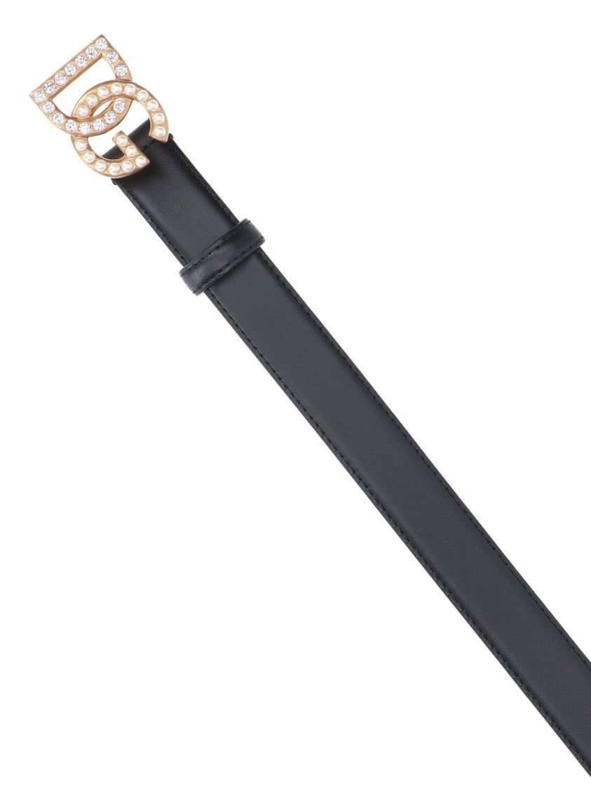 Dolce & Gabbana "Dg" Faux Pearl Belt