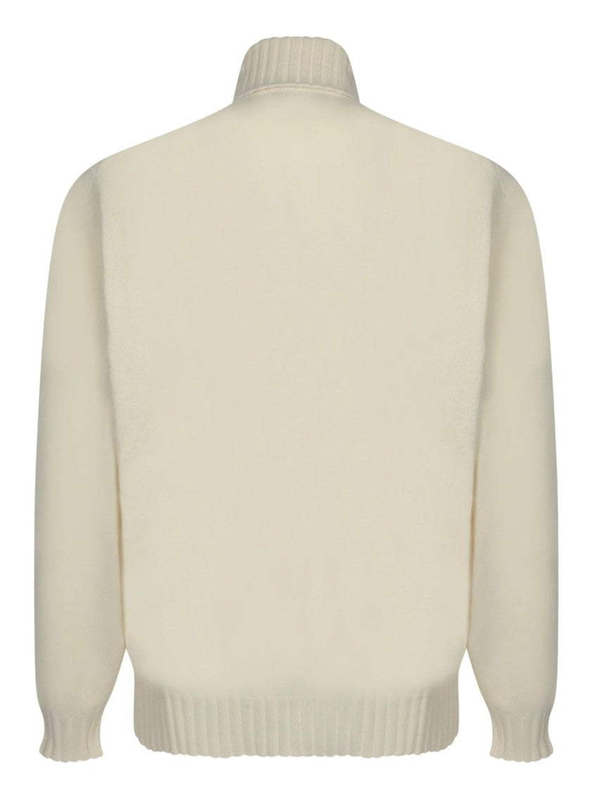 Filippo De Laurentiis Turtleneck Sweater In Creamy Wool