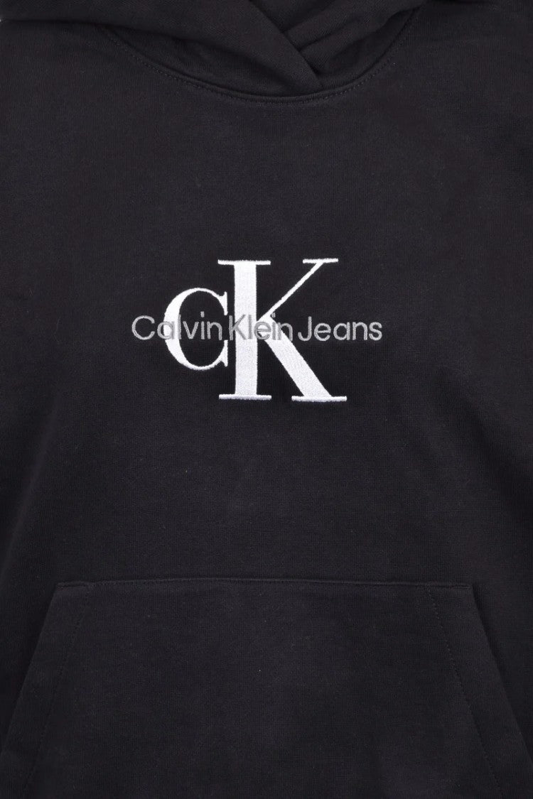 Calvin Klein Jeans Black Oversized Hooded Hoodie