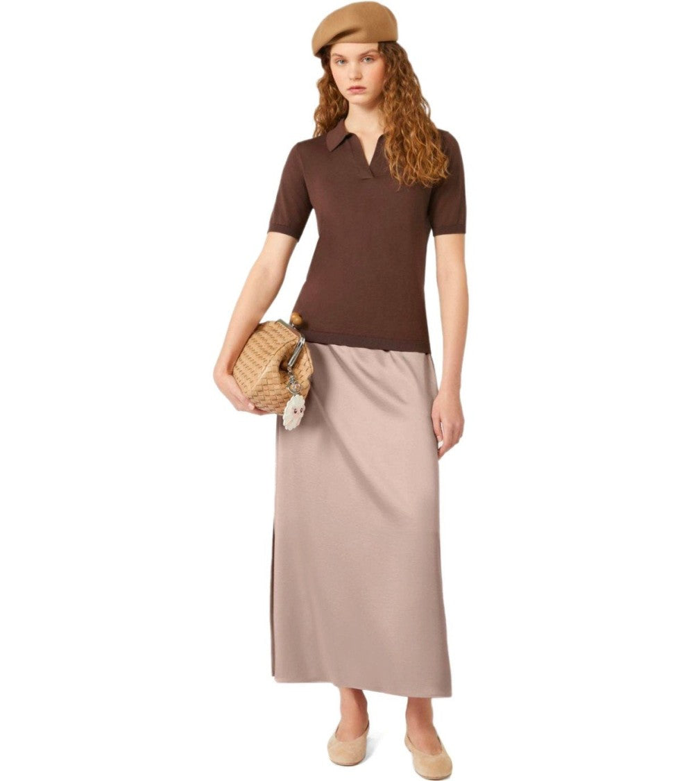 Max Mara Angelo Pink Midi Skirt