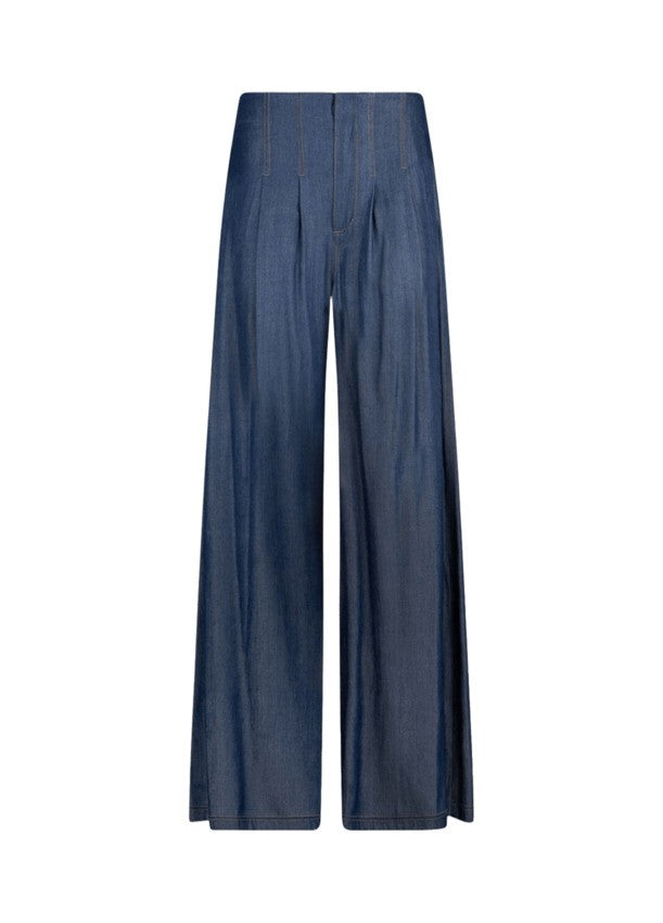 Liu Jo Chambray Wide-Leg Super Flare Jeans