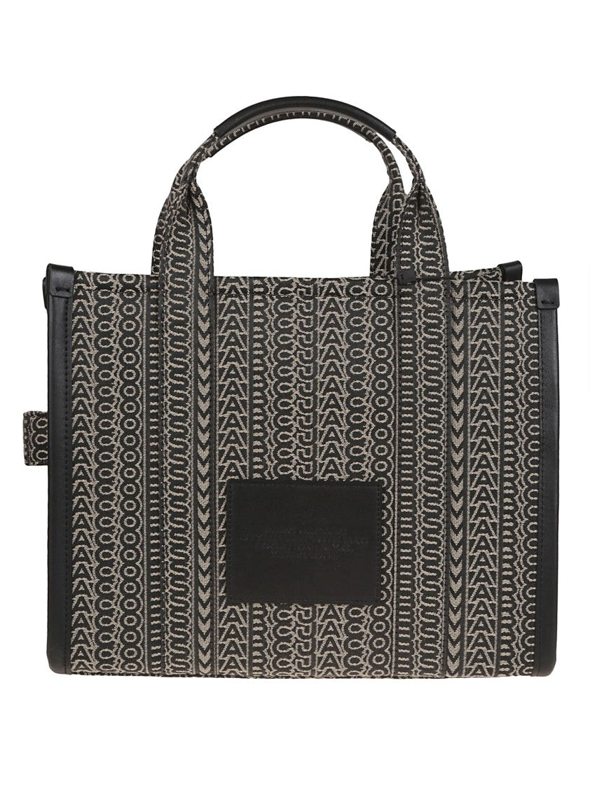 Marc Jacobs Medium Jacquard Tote Bag With Embroidered Monogram