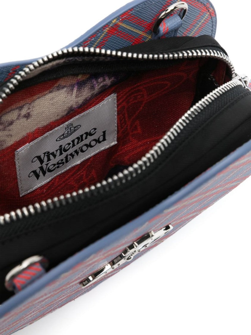 Vivienne Westwood Heart-Shaped Tartan Check Bag