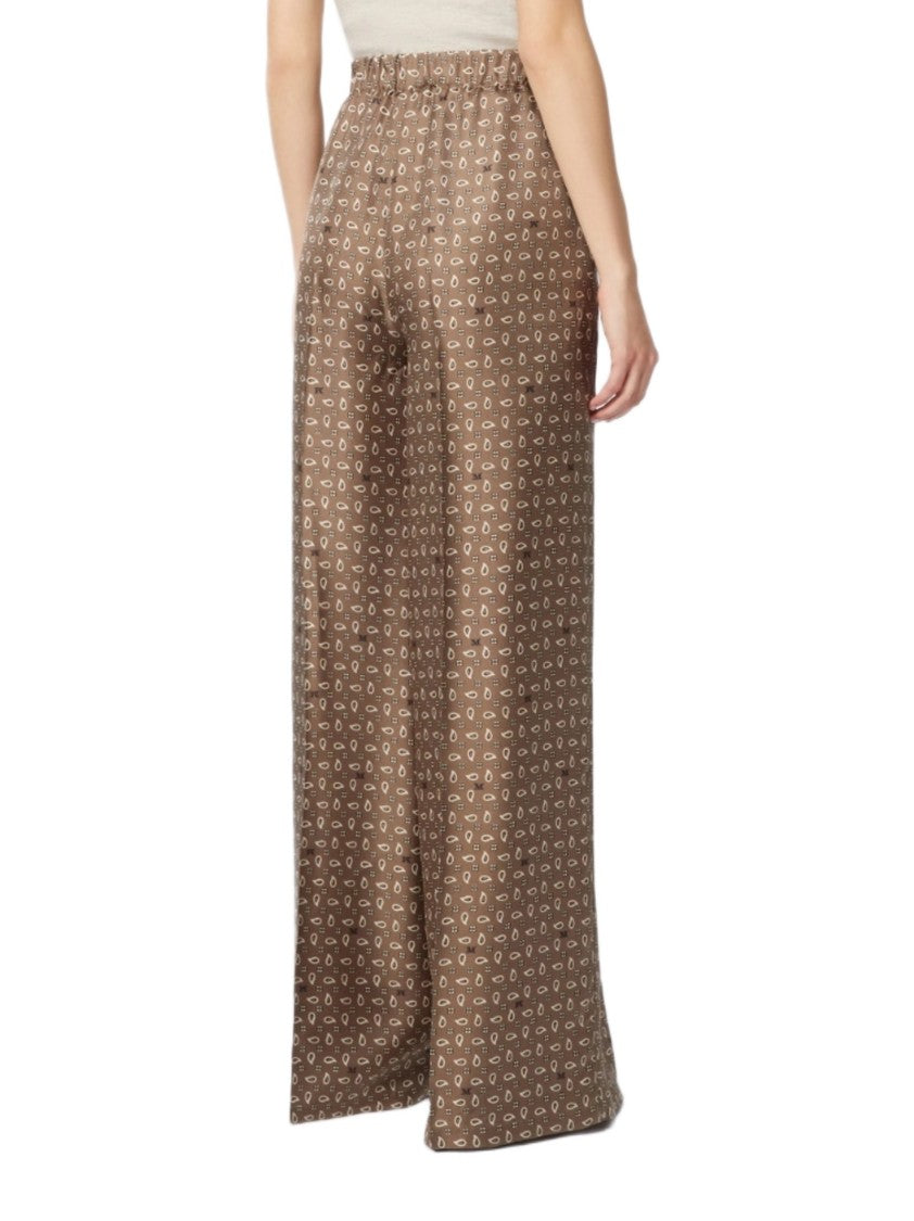 Max Mara E. Marinella Print Wide Trousers
