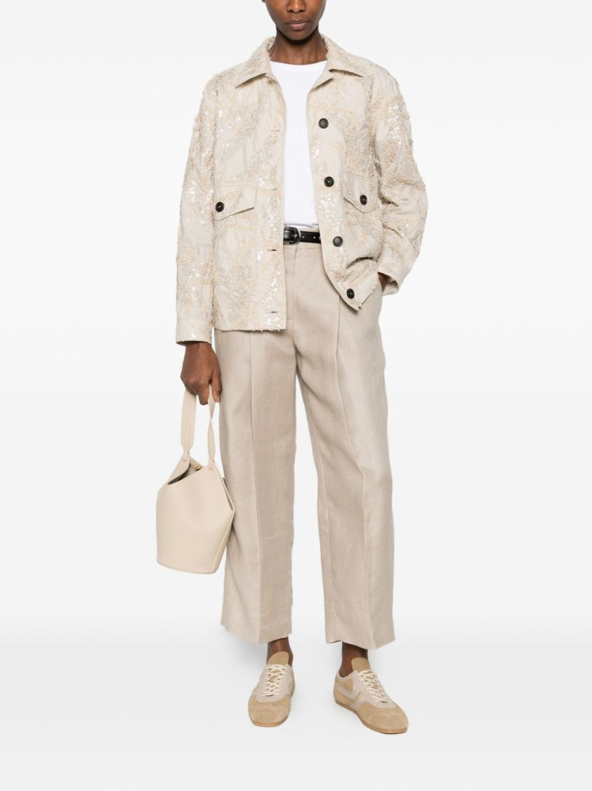 Brunello Cucinelli Boxy Light Beige Jacket
