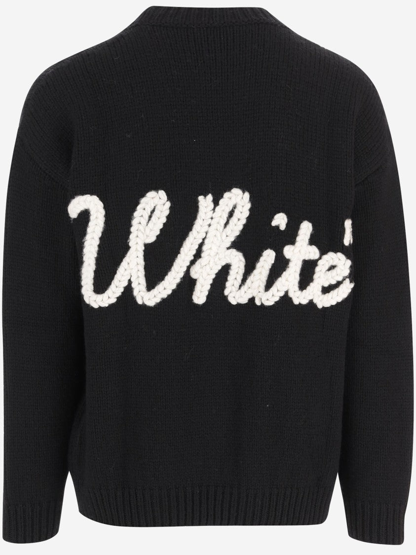 Off-White Black Script Knitted Sweater