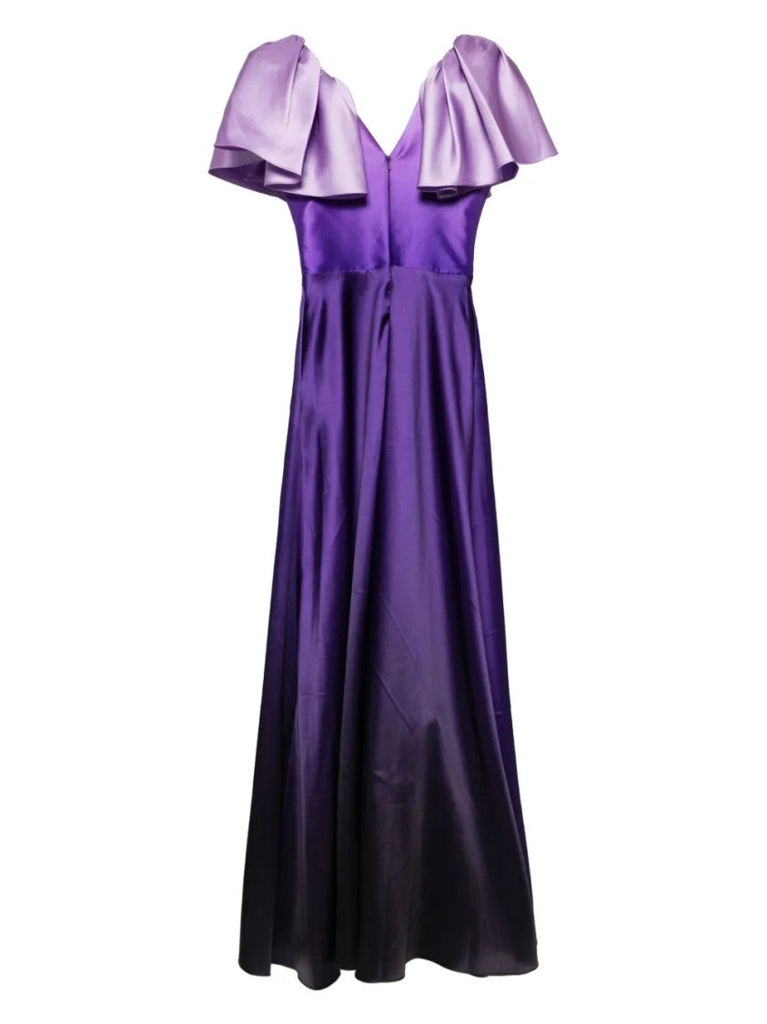 Saiid Kobeisy Gradient Printed Dress With Slit