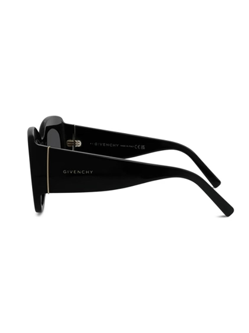 Givenchy Black Gv40127i Glossy Rectangular Sunglasses