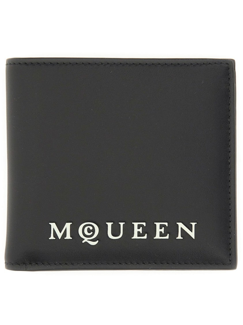 Alexander Mcqueen Bifold Wallet With Logo