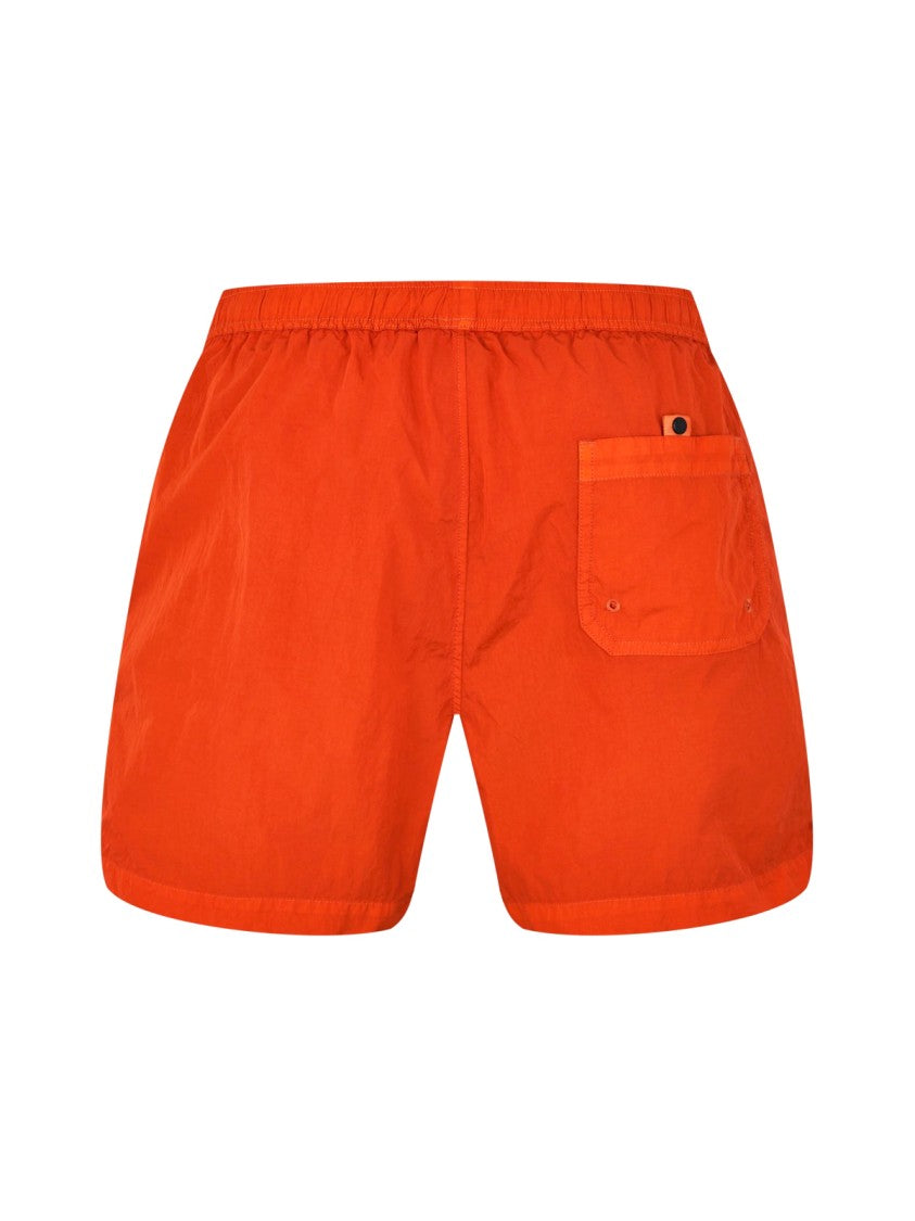 C.P. Company Eco-Chrome R Logo Swim Shorts