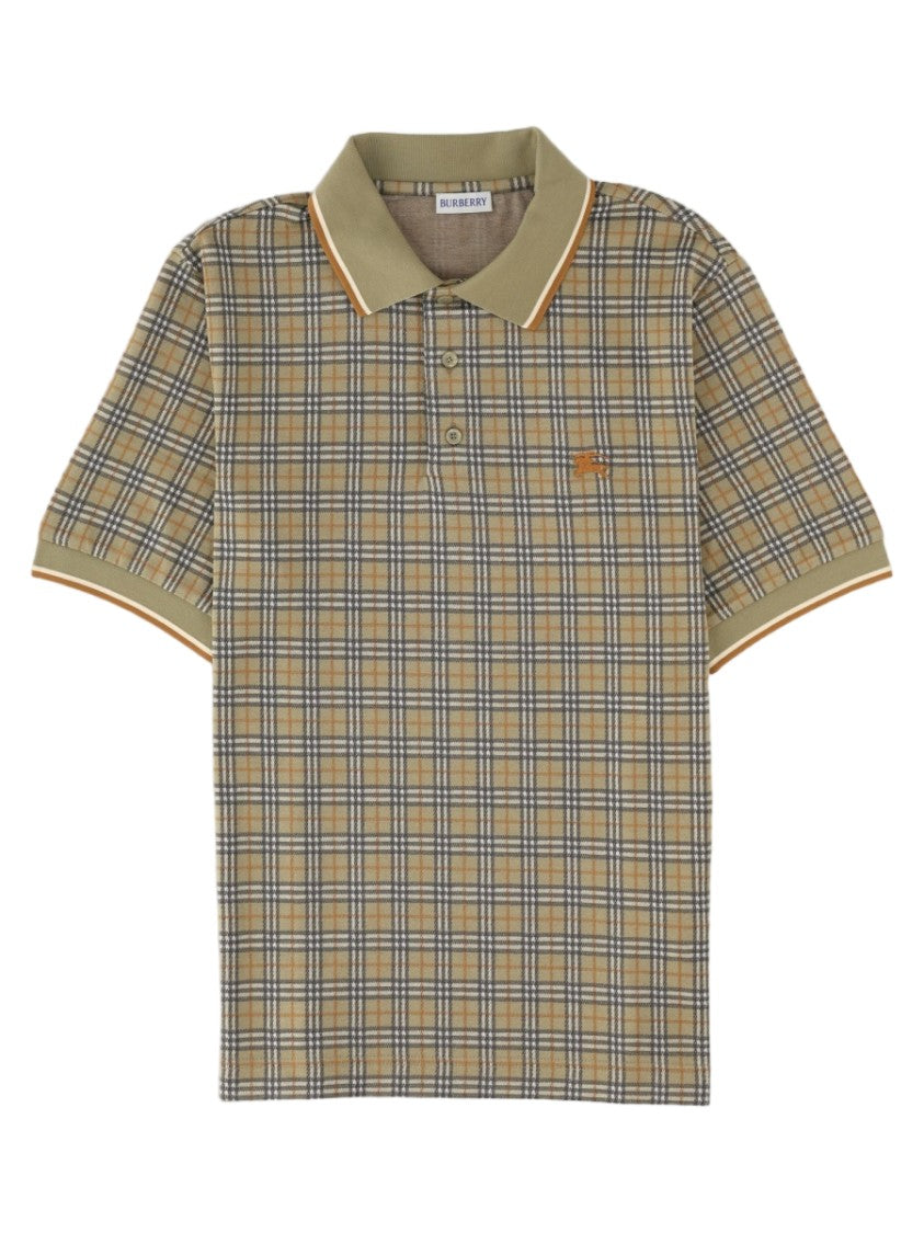 Burberry Multicolour Check Pattern Polo Shirt