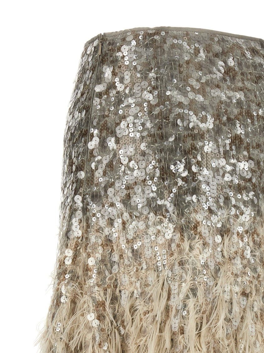 Brunello Cucinelli Dazzling Dégradé Skirt