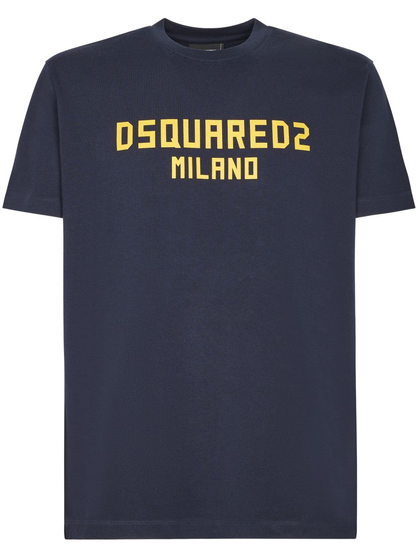 Dsquared2 Short-Sleeve T-Shirt With Contrasting Block Lettering