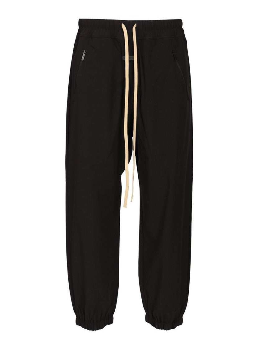 Fear Of God Relaxed Fit Black Jogger Pants With Elastic Waistband