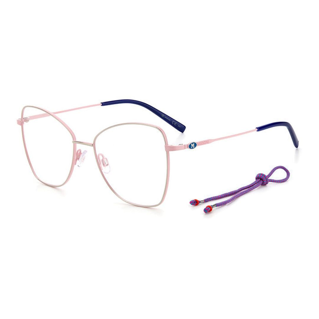M Missoni Mmi 0059 Delicate Steel Cat-Eye Eyeglasses With Accented Temples